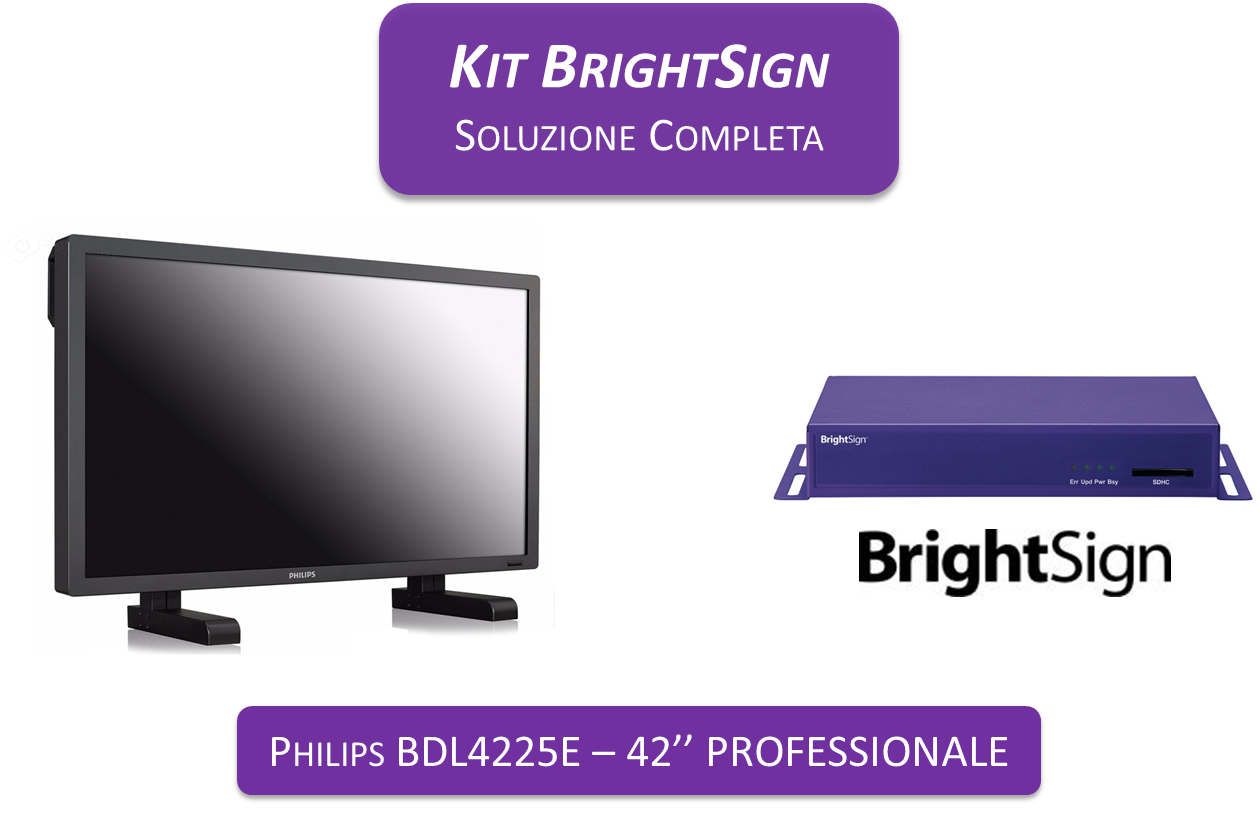 Display Plus BrightSign HD1010 - Philips 42" PRO - Clicca l'immagine per chiudere